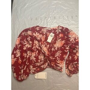 Abercrombie  Floral Crop top Size XS